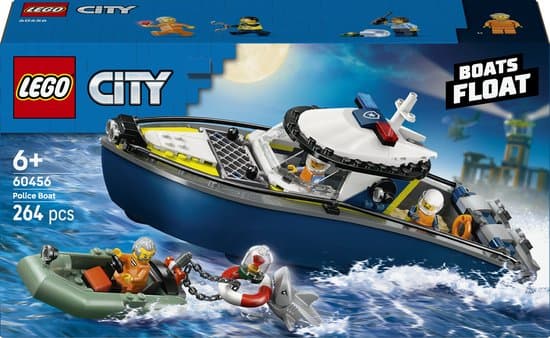 20% korting op LEGO City Achtervolging met Politieboot bij bol.com